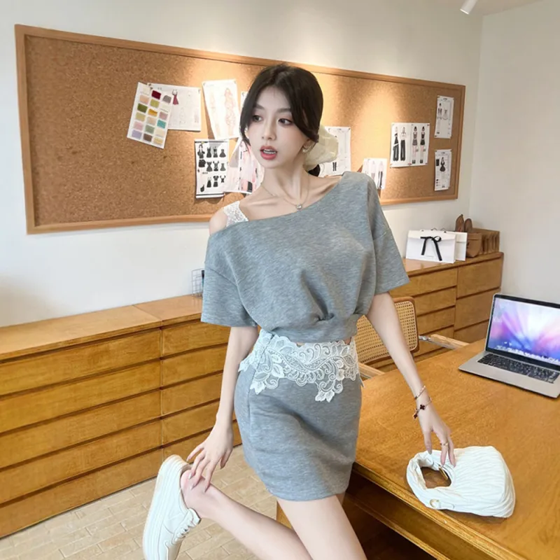 FLIM Two Piece Skirt Sets Women's-3