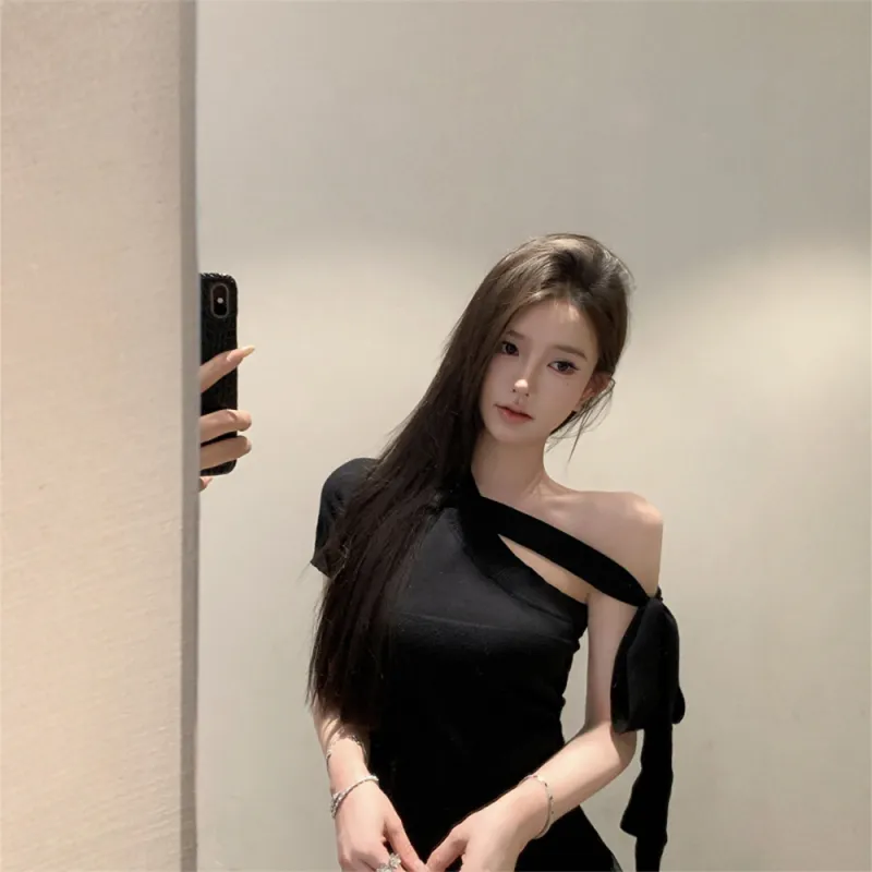 FLIM Drop Shoulder Sleeve T Shirt Women's-11