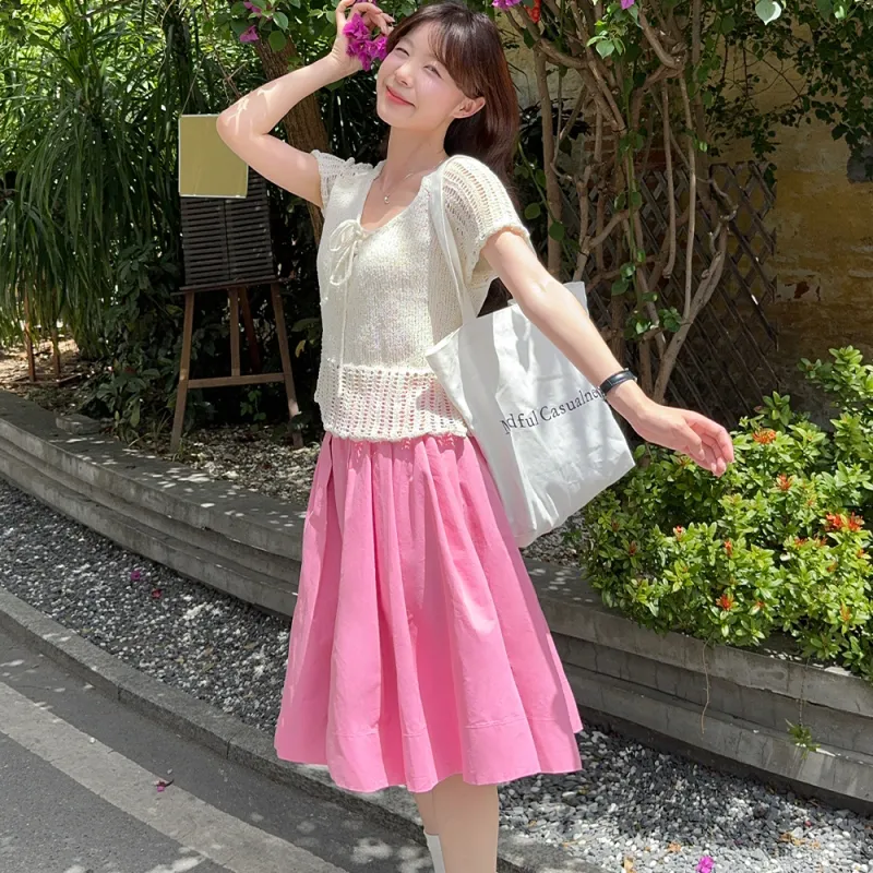 FLIM Two Piece Skirt Sets Women's-4