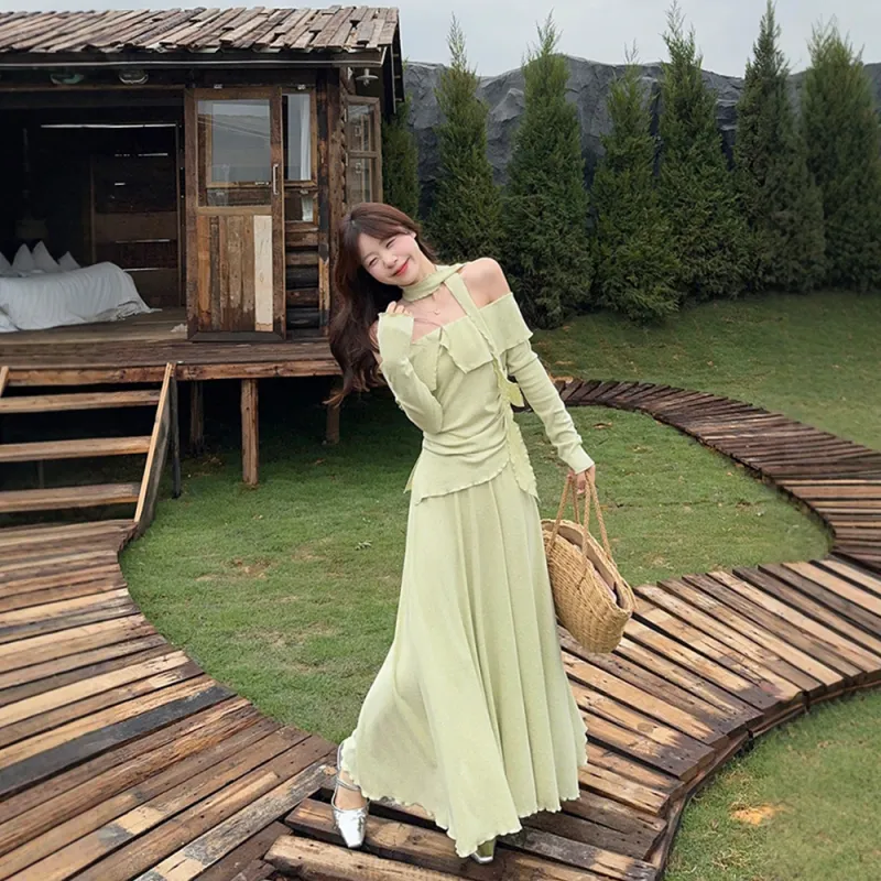 FLIM Two Piece Skirt Sets Women's-1