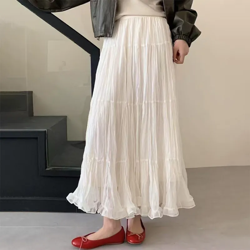 FLIM Casual Long Skirts Women's-2