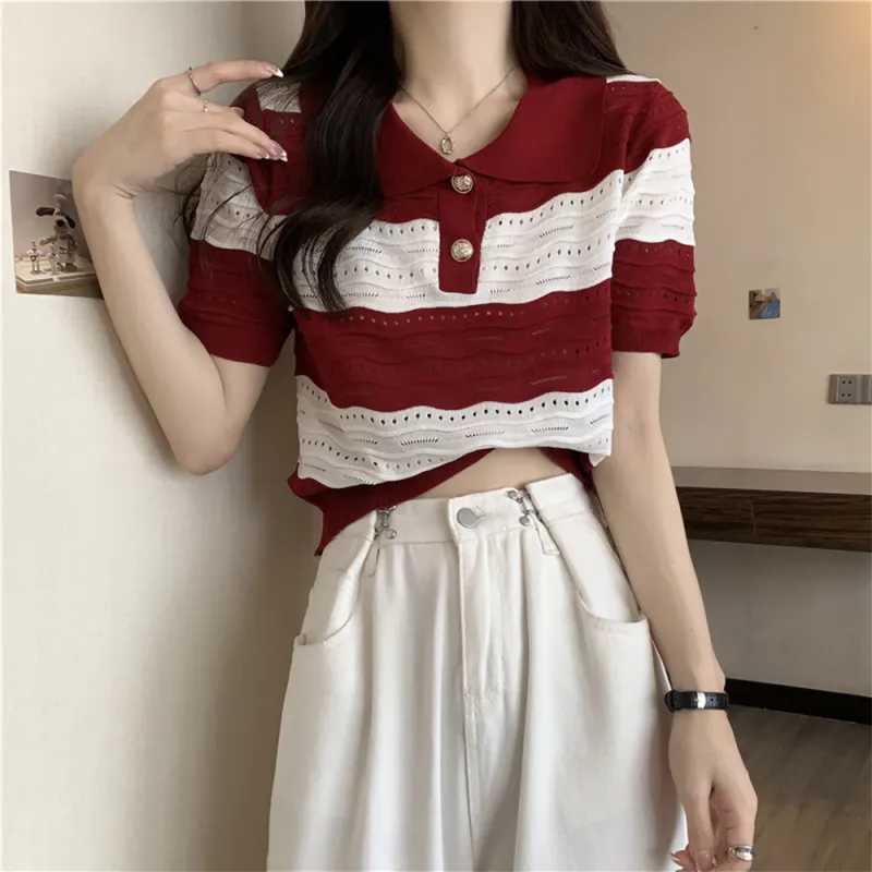 FLIM Set in Sleeve Short Sleeved T Shirts Women's-1