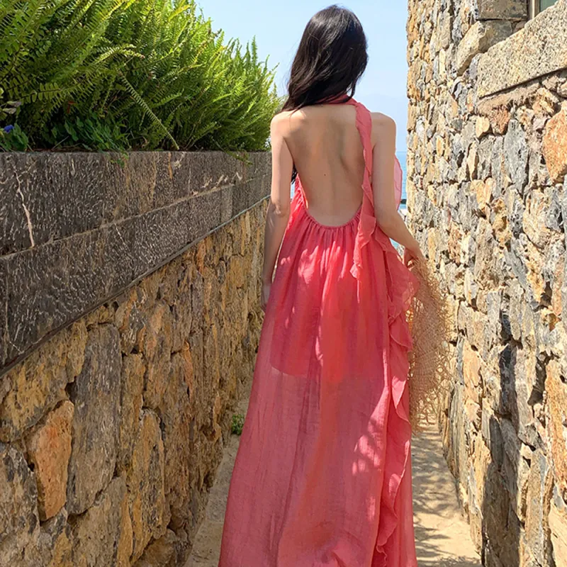 FLIM Sleeveless Dresses Women's-6