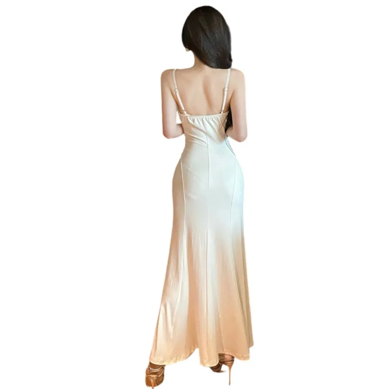 FLIM Slip Dresses Women's Apricot-1