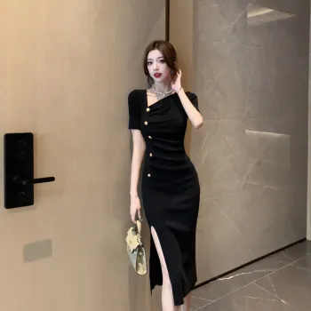 FLIM Short Sleeved Dress Women's Black