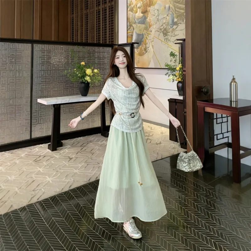 FLIM Two Piece Skirt Sets Women's-1