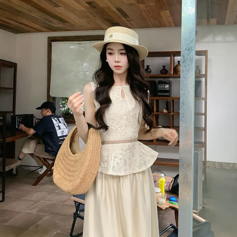 FLIM Two Piece Skirt Sets Women's-4