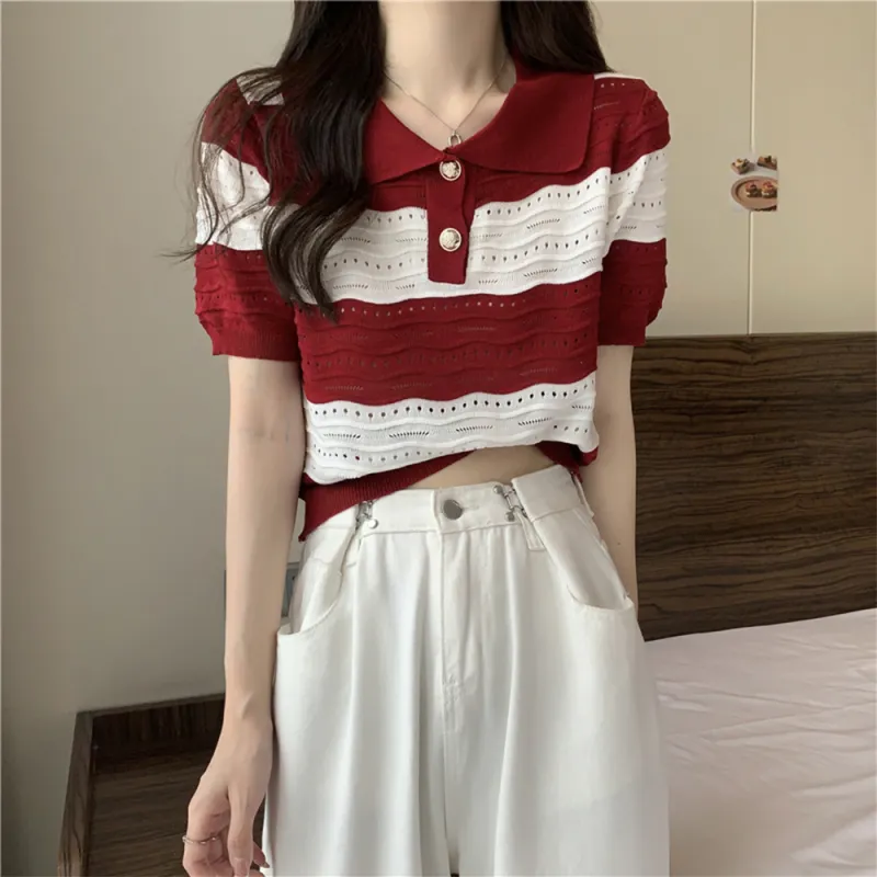 FLIM Set in Sleeve Short Sleeved T Shirts Women's-3