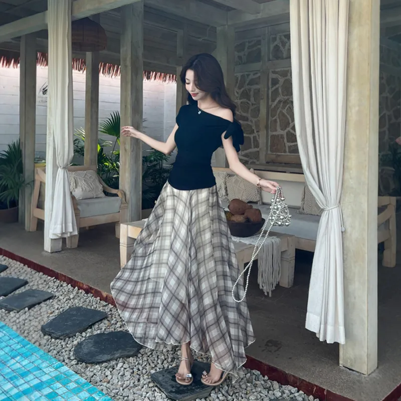 FLIM Two Piece Skirt Sets Women's-5