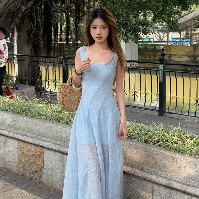 FLIM Slip Dresses Women's Blue Bear Box-6