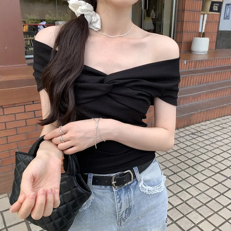 Regular Fashion Minimalist Style T Shirt Women's Includes Exquisite Box-5