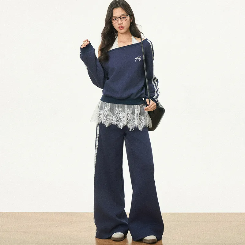 FLIM Casual Suit Women's Navy Blue-6