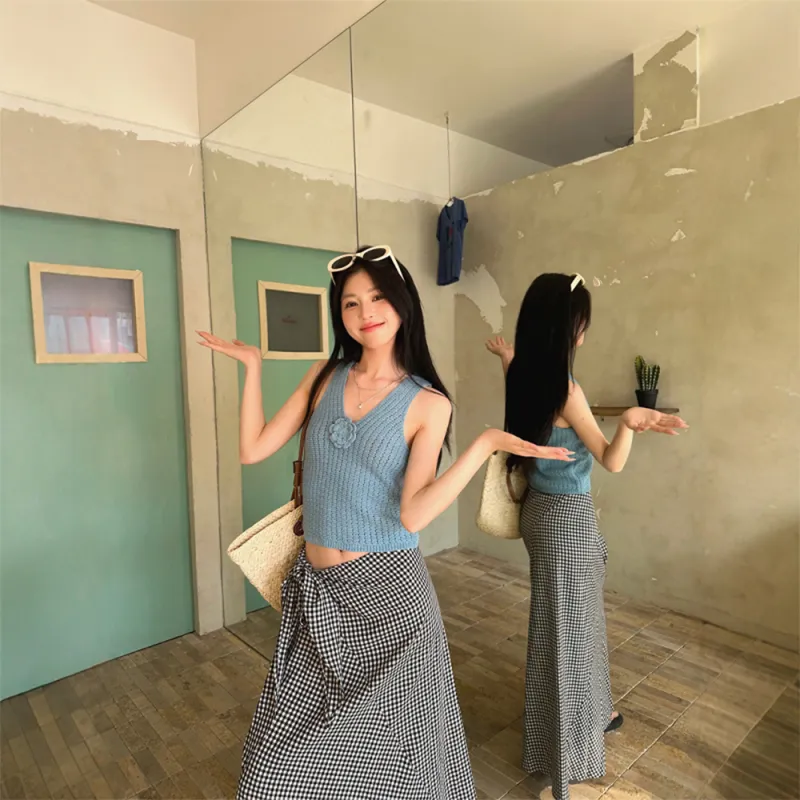 FLIM Two Piece Skirt Sets Women's-5