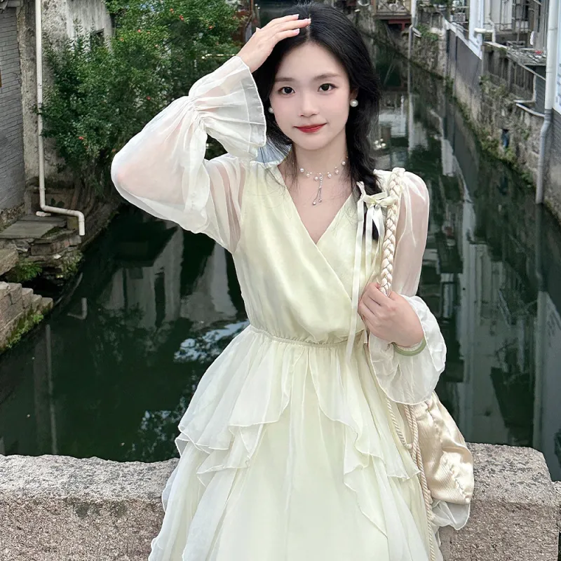 FLIM Long Sleeved Dress Women's-3