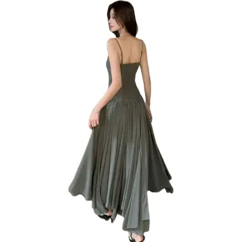 FLIM Slip Dresses Women's Gray
