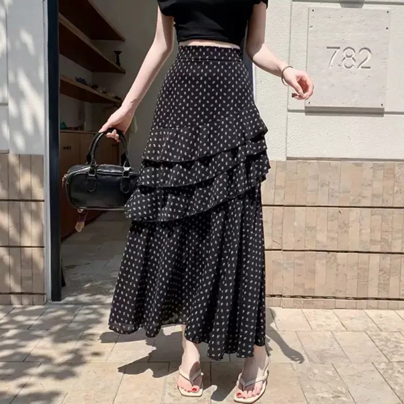 FLIM Casual Long Skirts Women's-8