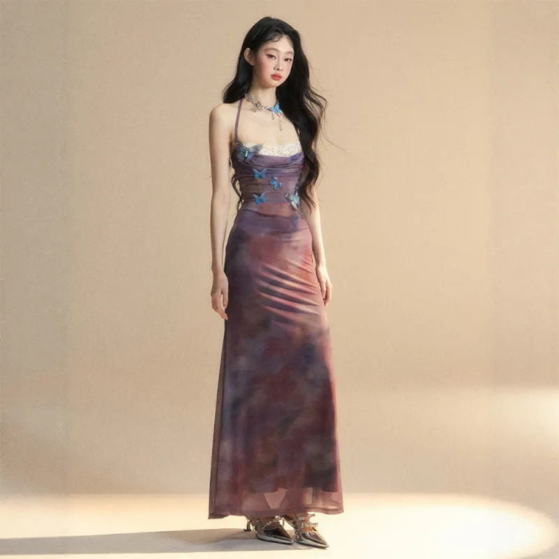 FLIM Sleeveless Dresses Women's Purple-2