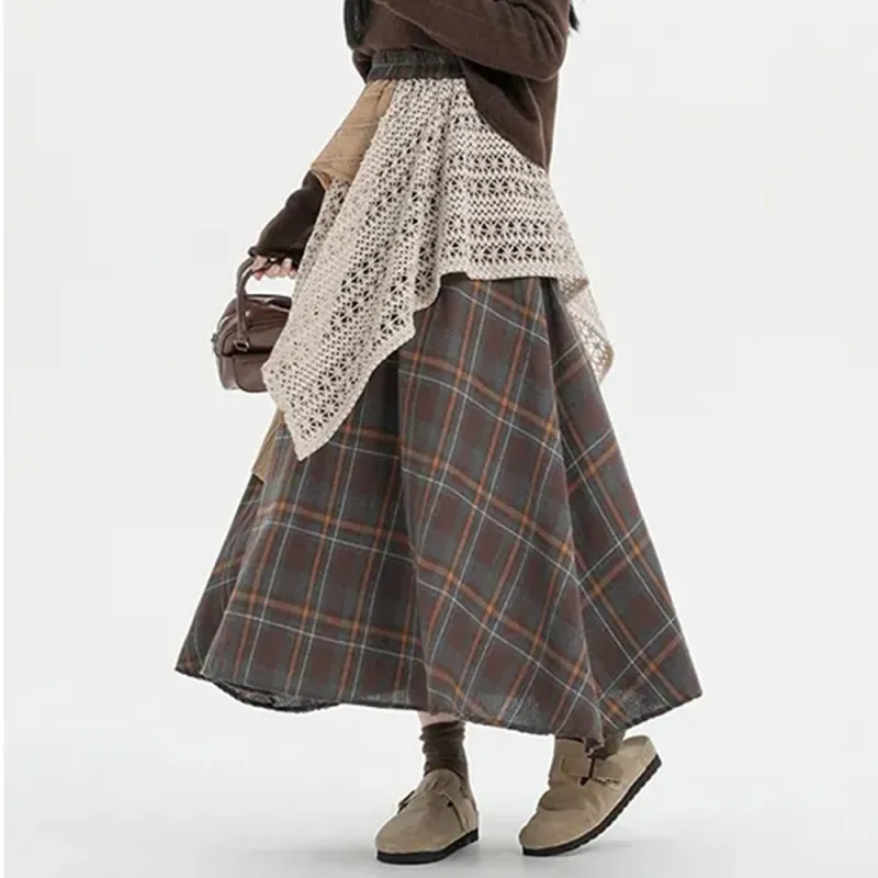 FLIM Casual Long Skirts Women's-10