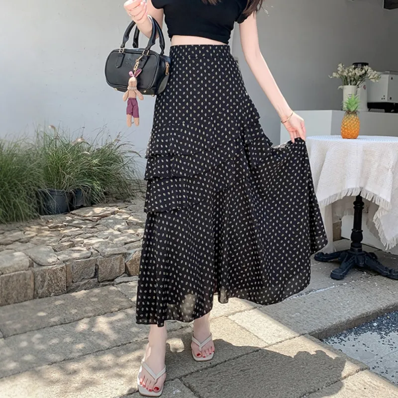 FLIM Casual Long Skirts Women's-9