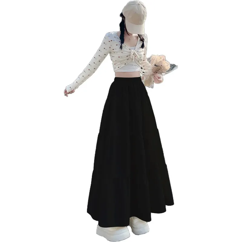 FLIM Casual Long Skirts Women's-2