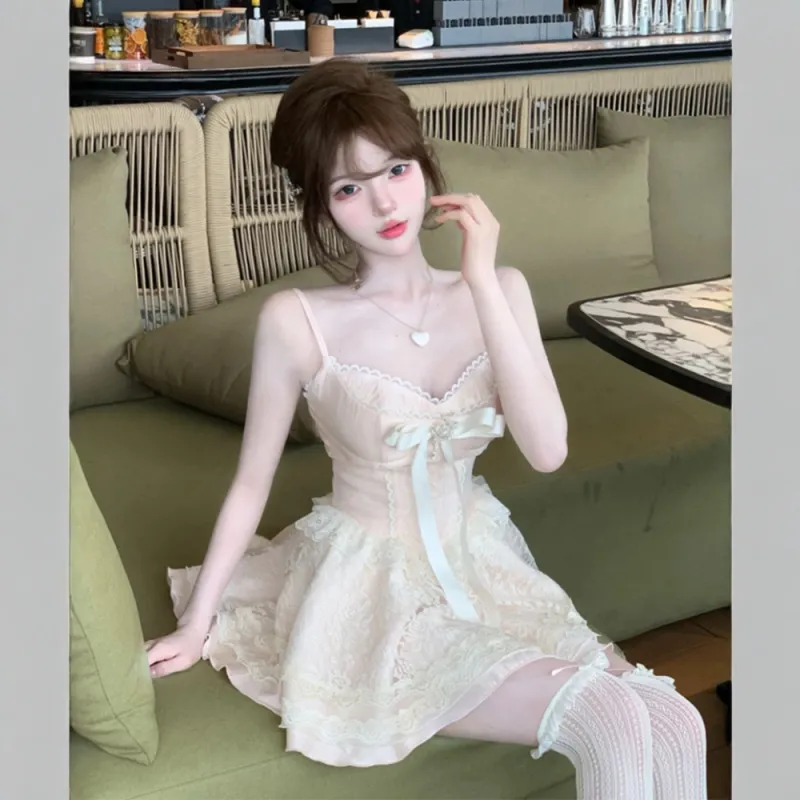 FLIM Slip Dresses Women's Pink Bear Box-3