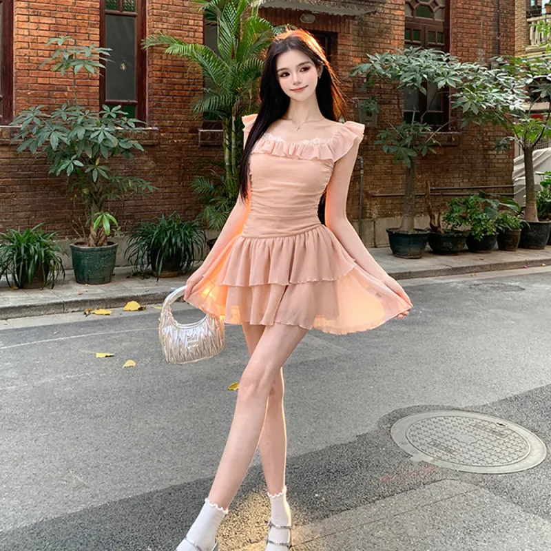 FLIM Sleeveless Dresses Women's Pink Bear Box-3