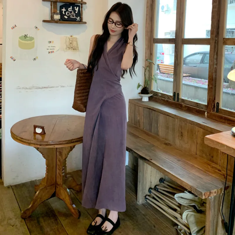 FLIM Sleeveless Dresses Women's Purple Box-2