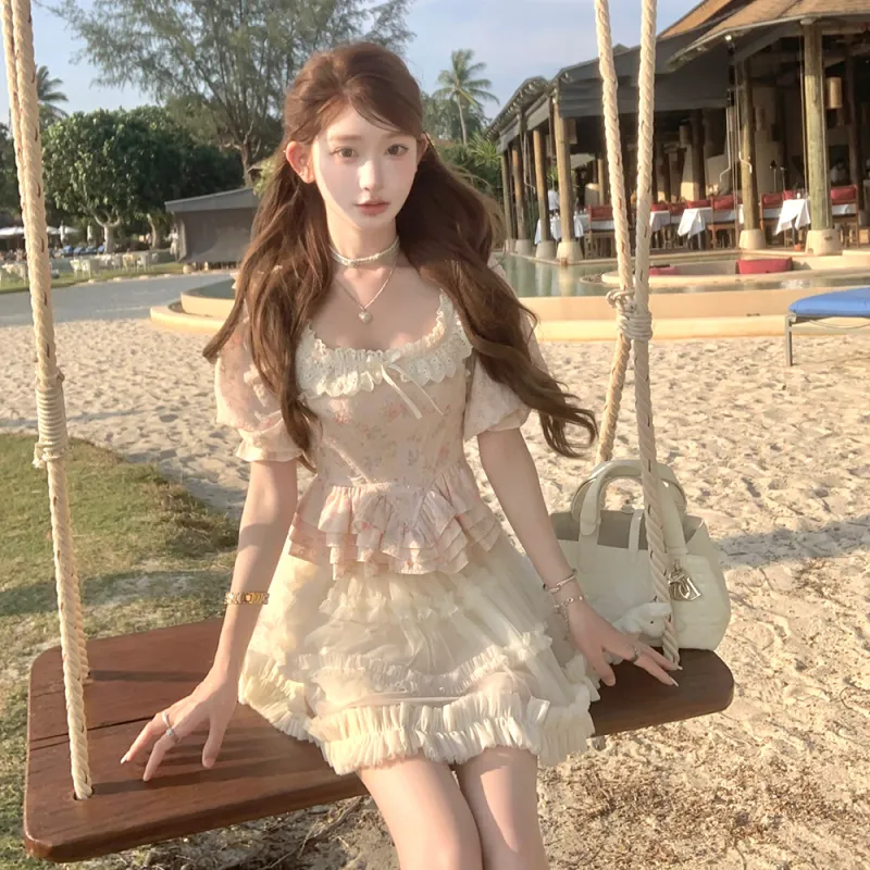 FLIM Two Piece Skirt Sets Women's-3