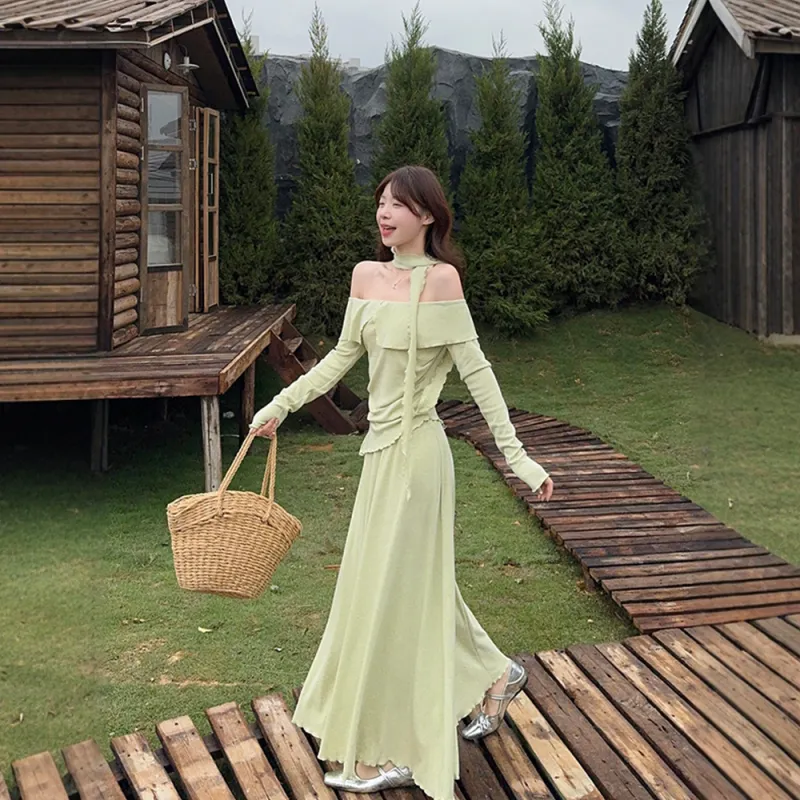 FLIM Two Piece Skirt Sets Women's-2