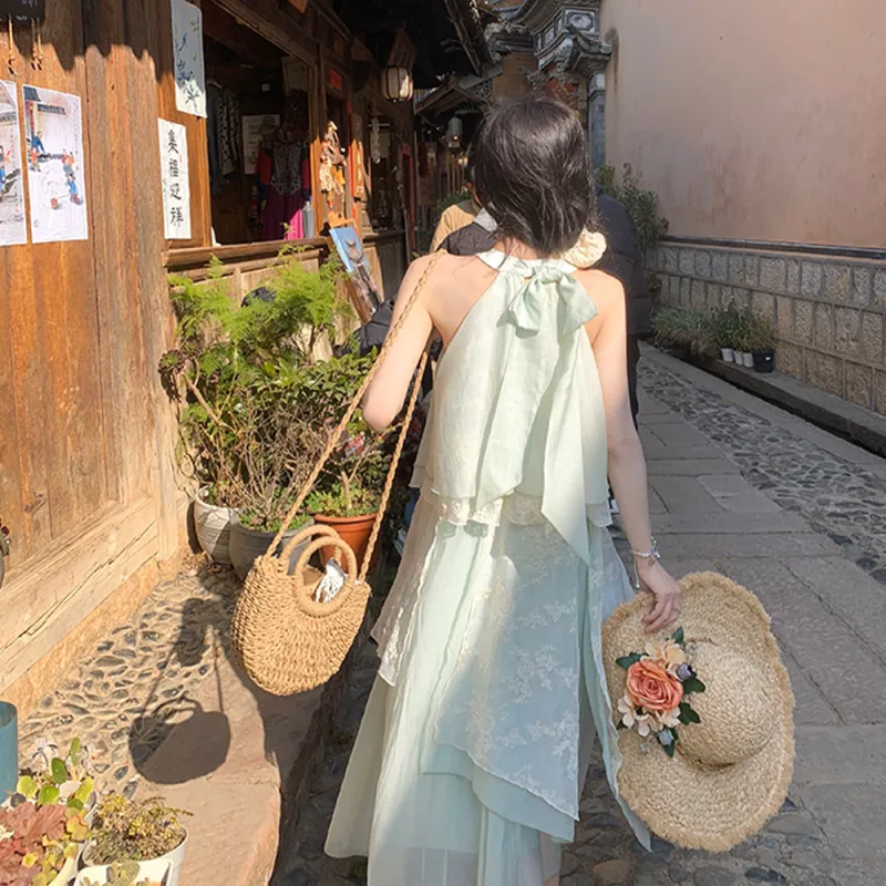 FLIM Sleeveless Dress Women's Mint Green-4