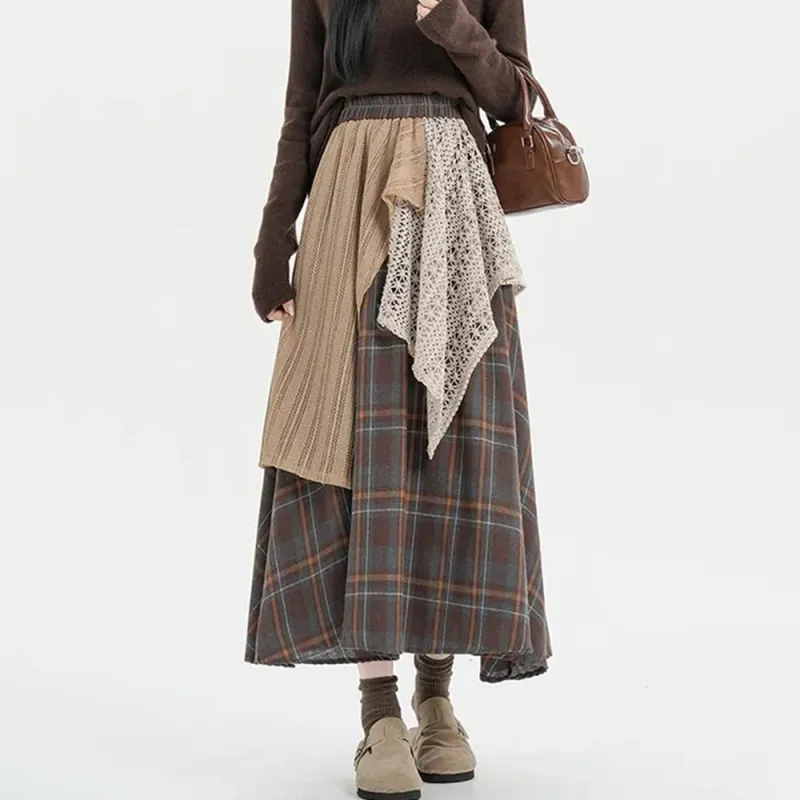 FLIM Casual Long Skirts Women's-9