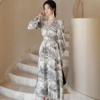 FLIM Long Sleeved Dress Women's Gray