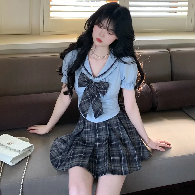 FLIM Two Piece Skirt Sets Women's-4