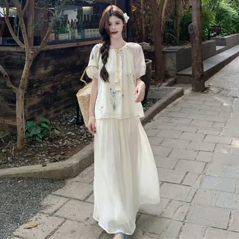 FLIM Two Piece Skirt Sets Women's
