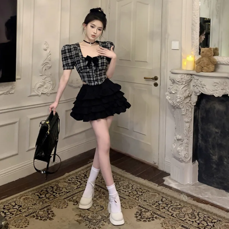 FLIM Two Piece Skirt Sets Women's-9
