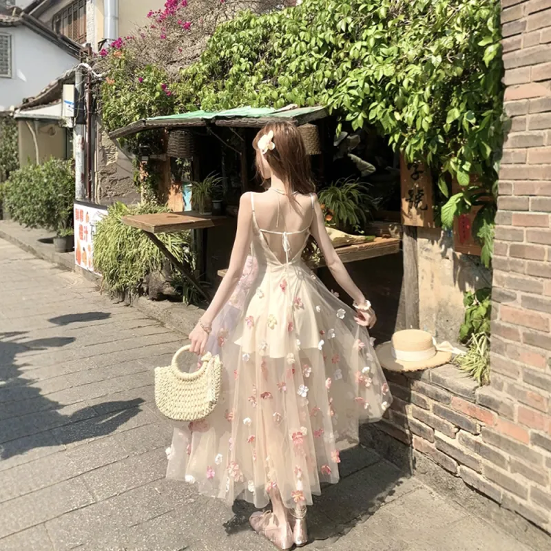FLIM Slip Dress Women's Light Pink-7