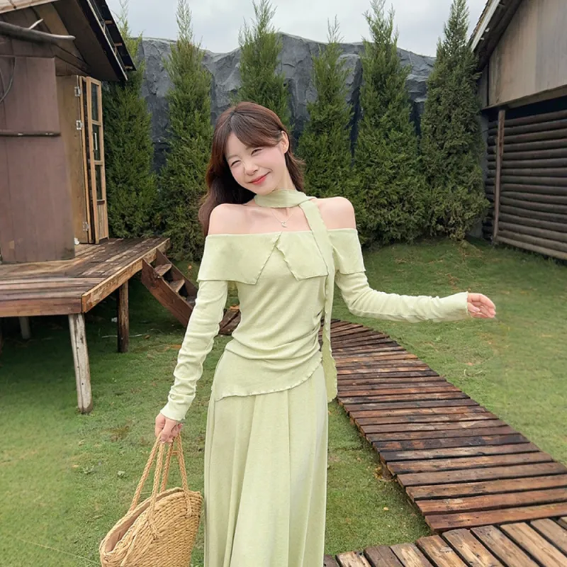 FLIM Two Piece Skirt Sets Women's-4