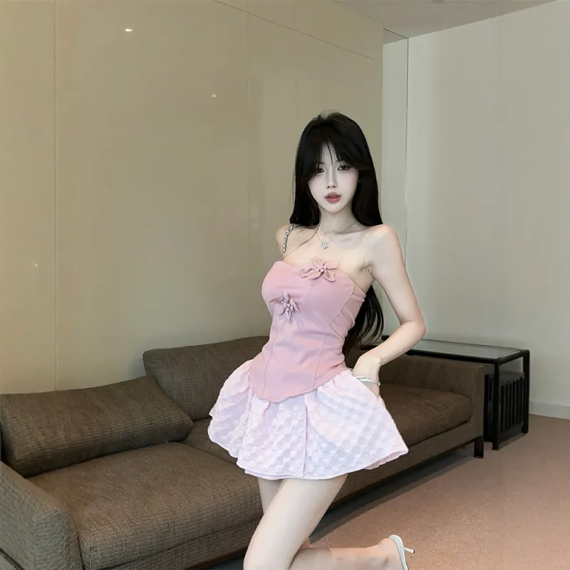 FLIM Two Piece Skirt Sets Women's-2