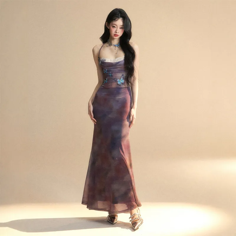 FLIM Sleeveless Dresses Women's Purple-5