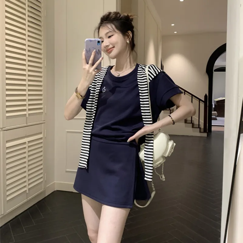 FLIM Two Piece Skirt Sets Women's-4