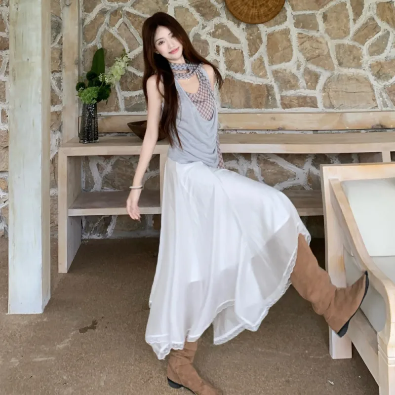 FLIM Two Piece Skirt Sets Women's-4