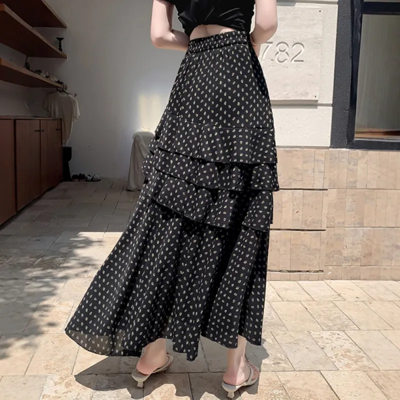 FLIM Casual Long Skirts Women's-11