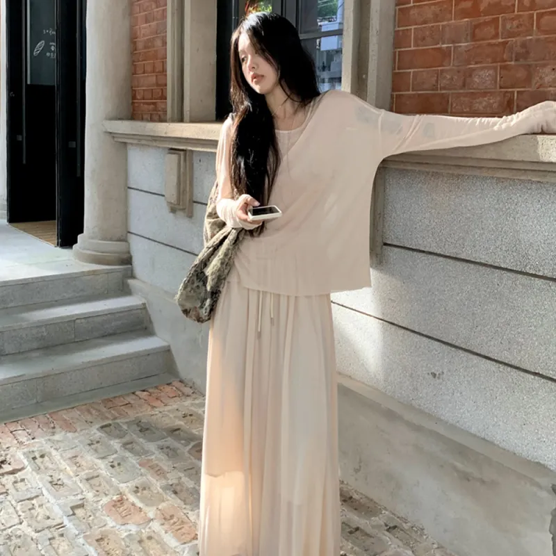 FLIM Two Piece Skirt Sets Women's-4