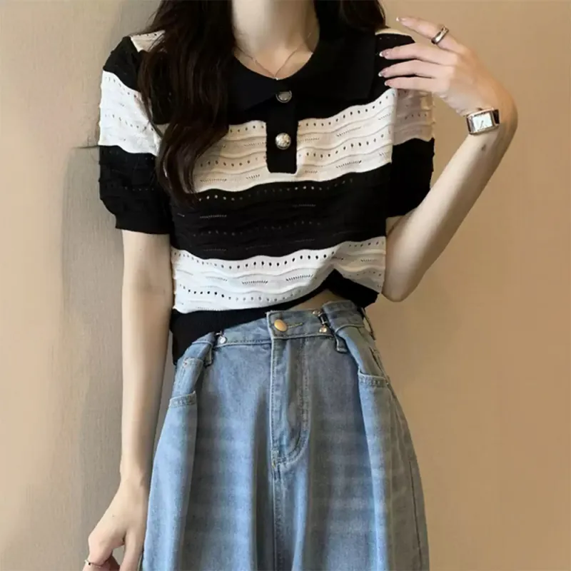 FLIM Set in Sleeve Short Sleeved T Shirts Women's-9