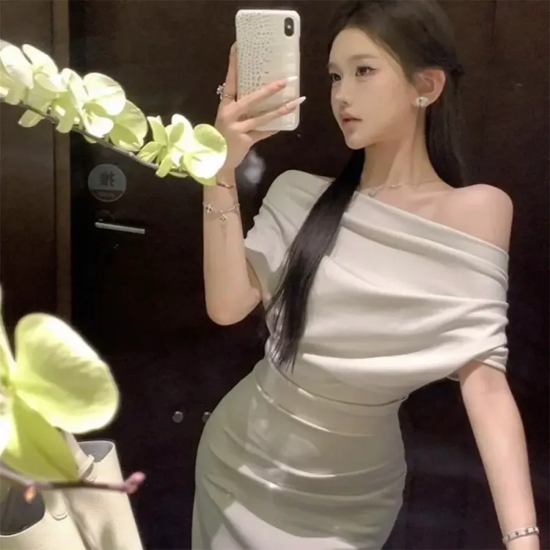 FLIM Sleeveless Dresses Women's Gray Apricot-2
