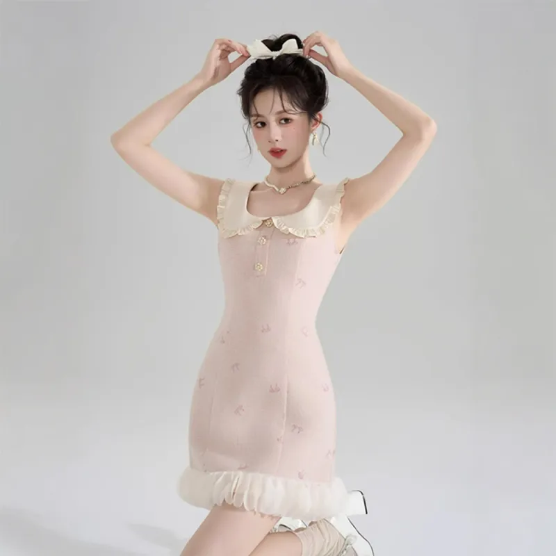FLIM Sleeveless Dress Women's Pink-11