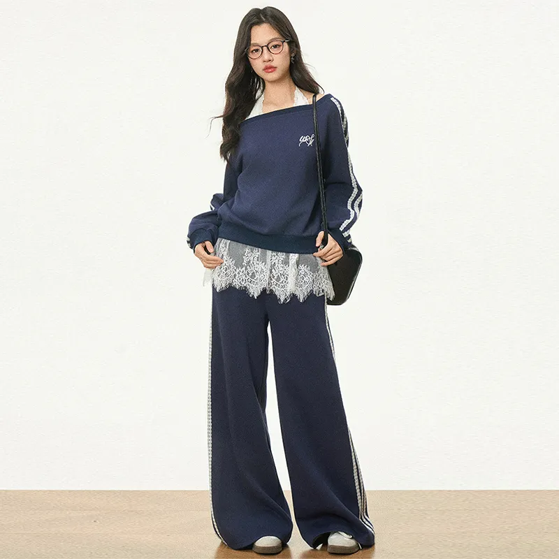 FLIM Casual Suit Women's Navy Blue-7