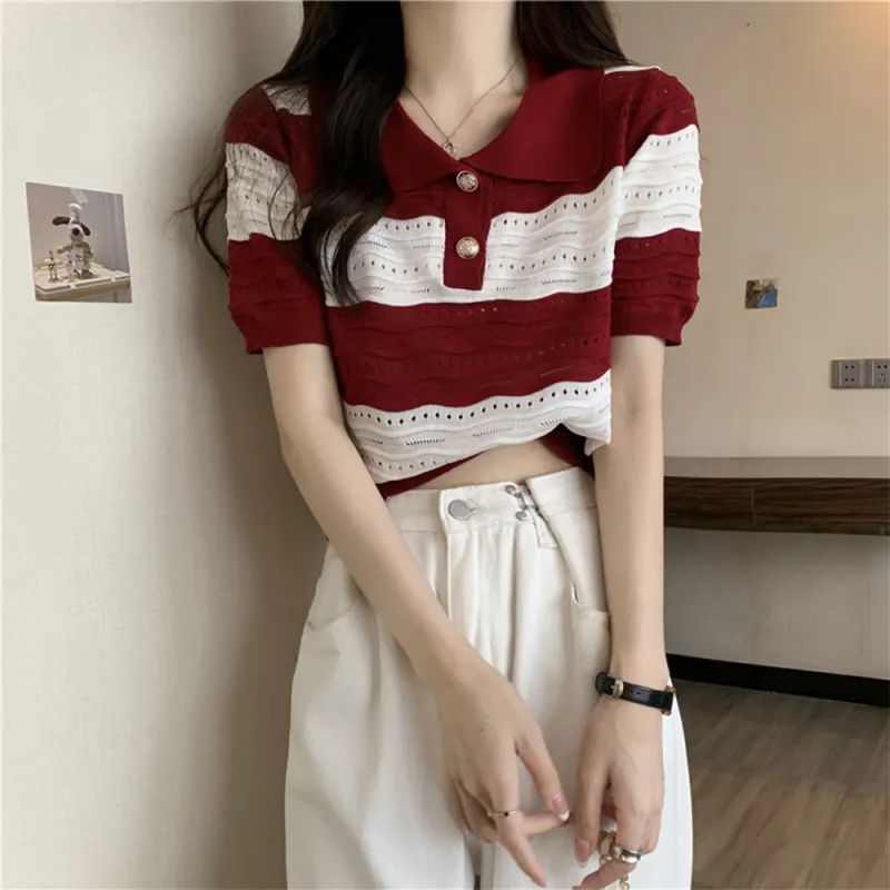 FLIM Set in Sleeve Short Sleeved T Shirts Women's-4