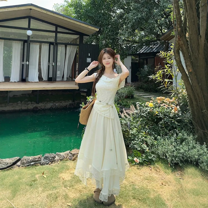 FLIM Two Piece Skirt Sets Women's-5