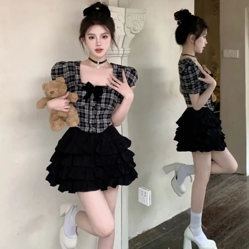 FLIM Two Piece Skirt Sets Women's-6